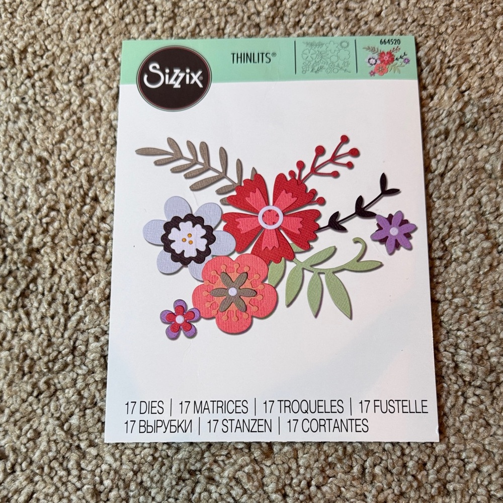 Sizzix Modern Florals Thinlits Die Set